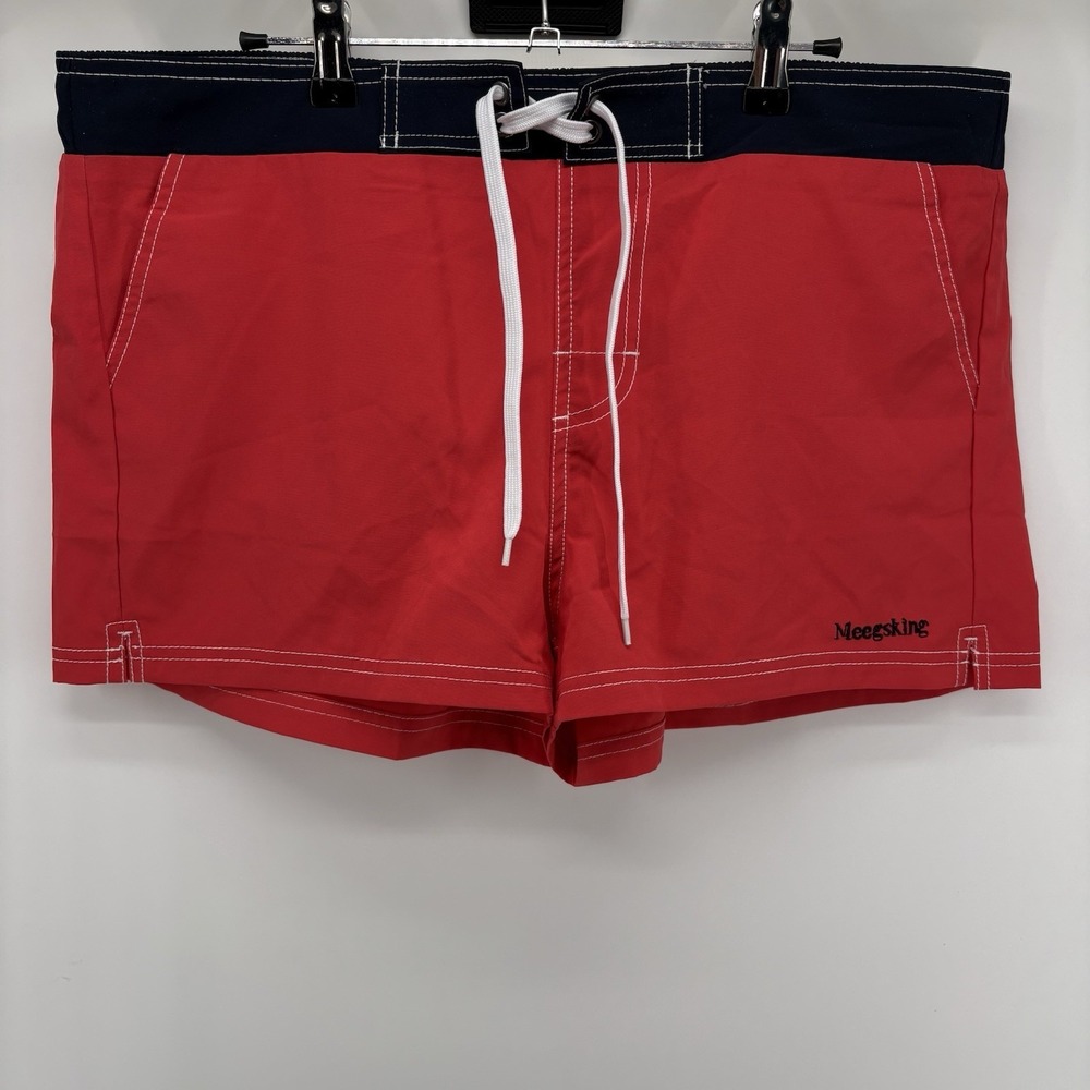 Meegsking Women's Quick Dry Board Shorts Red Size XLarge New‎ Without Tag